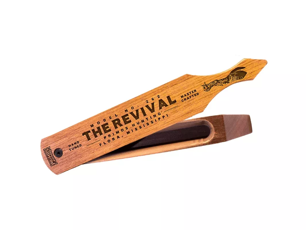 Primos Revival Woodgrain Box Turkey Call, Brown