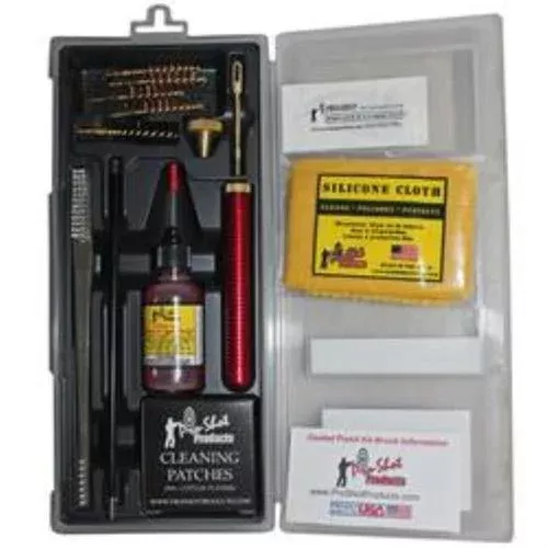 Pro-ShotBlack Coated Rod Universal Pistol Kit from .22-.45 Cal.