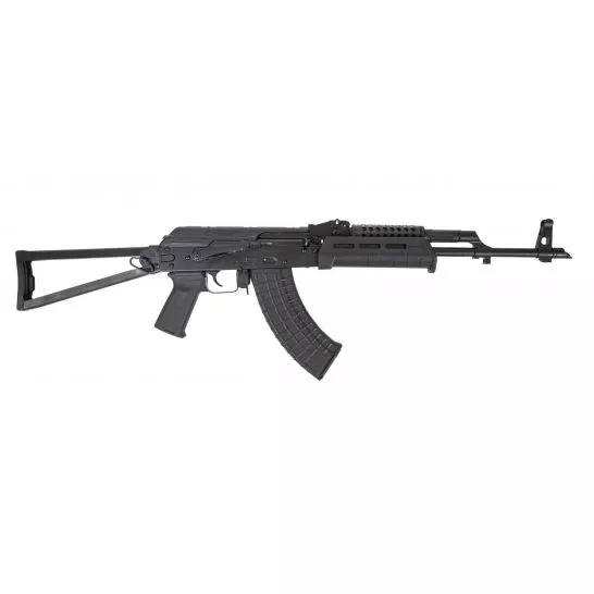 PSA AK47 GF3 Forged MOE Triangle Side Folder with Cheese Grater Upper Hand Guard Rifle, Black – 5165492095