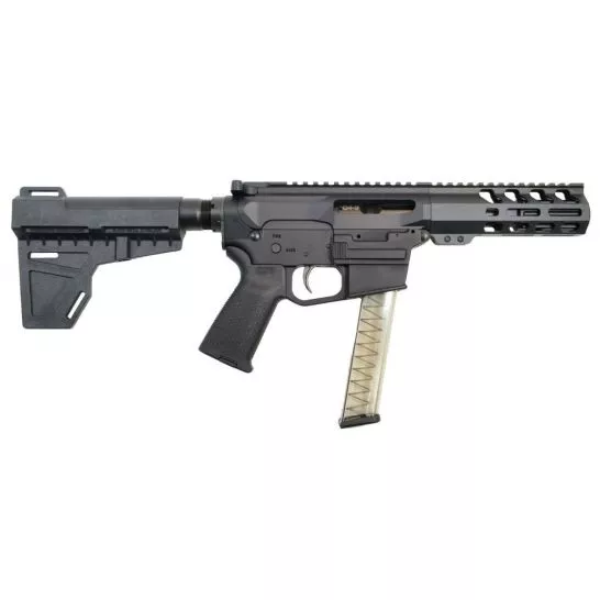 PSA Gen4 4″ 9mm 1/10 M-Lok MOE EPT Shockwave Pistol, Black