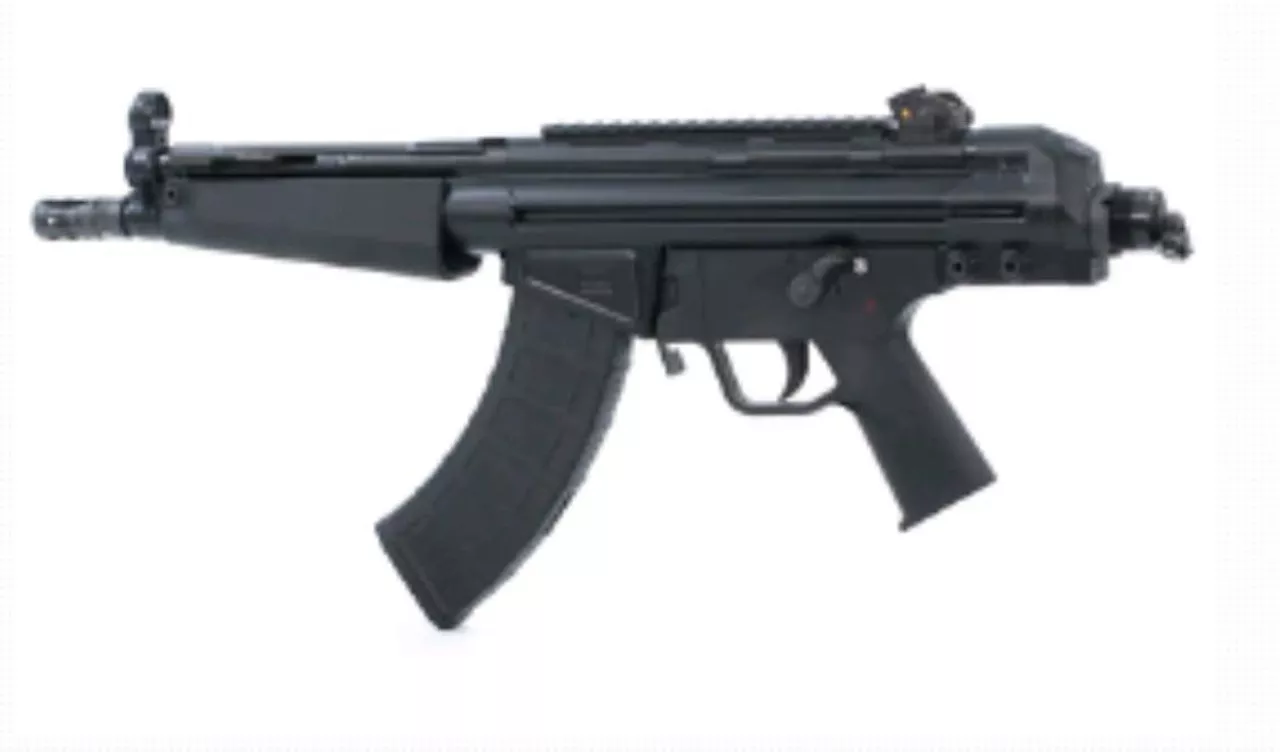 PTR 32P PDWR 7.62X39mm, 8.5″, Black, 30rd