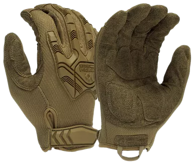 Pyramex Safety Products Venture Gear Heavy-Duty Impact Operator Gloves Coyote Brown Large