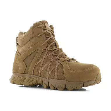 Reebok RB3451 Men's 6" Trailgrip Composite toe Side Zip Coyote Boot