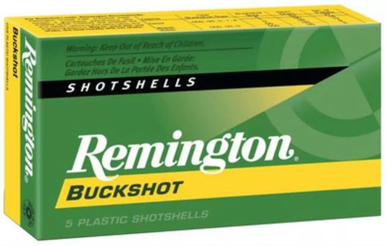 Remington 12ga 0 Buck 5Bx/50Cs 2.75 12 Pellets Buckshot Express