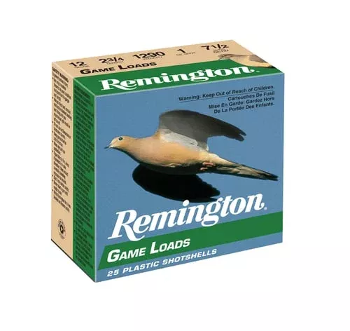 Remington Ammunition 20030 Game Load 12Gauge 2.75″ 1oz 7.5Shot 25 Per Box/10 Case