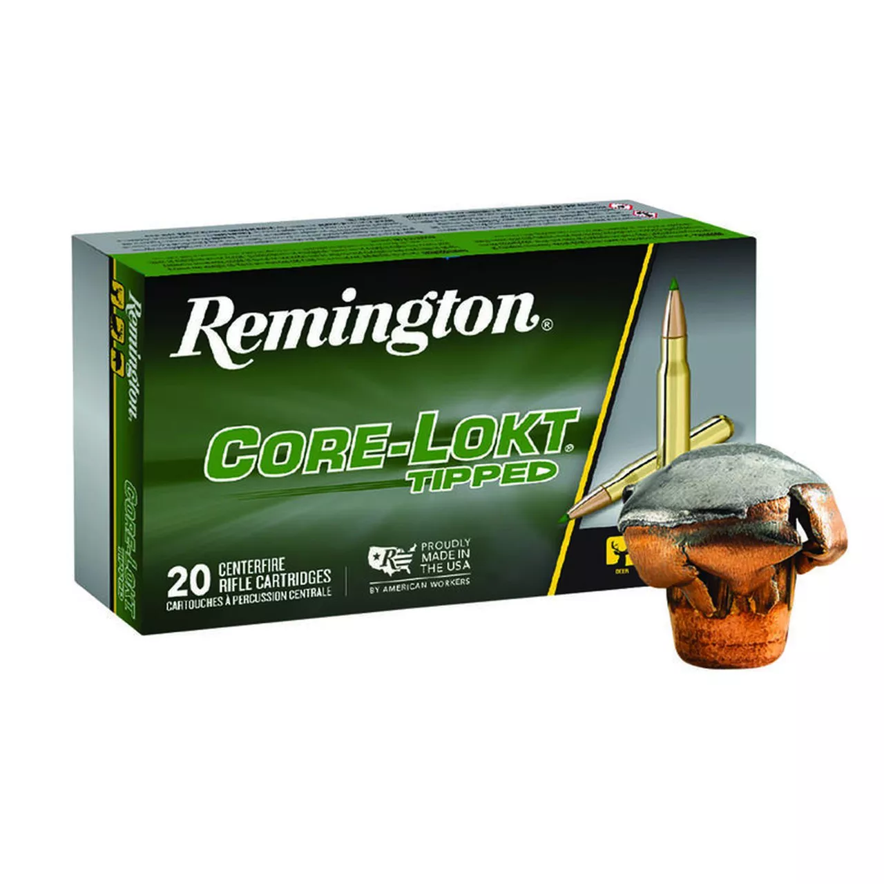 Remington Core-Lokt Tipped .308 Win 165 Grain Ammunition 20 Rounds