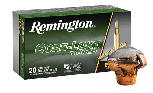 Remington Core-Lokt Tipped Rifle Ammunition .243 Win 95gr PT 3140 fps 20/ct