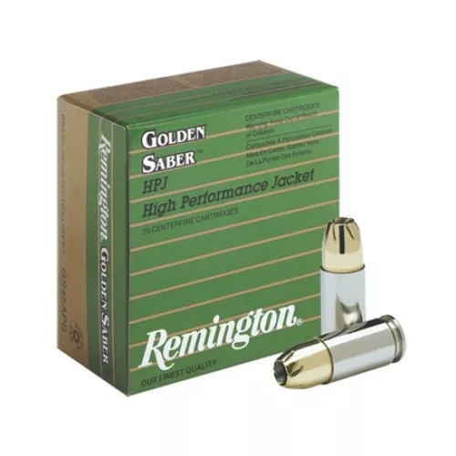 Remington Golden Saber 45 Auto 185 grain Jacketed Hollow Point Box of 25 Rounds GS45APA