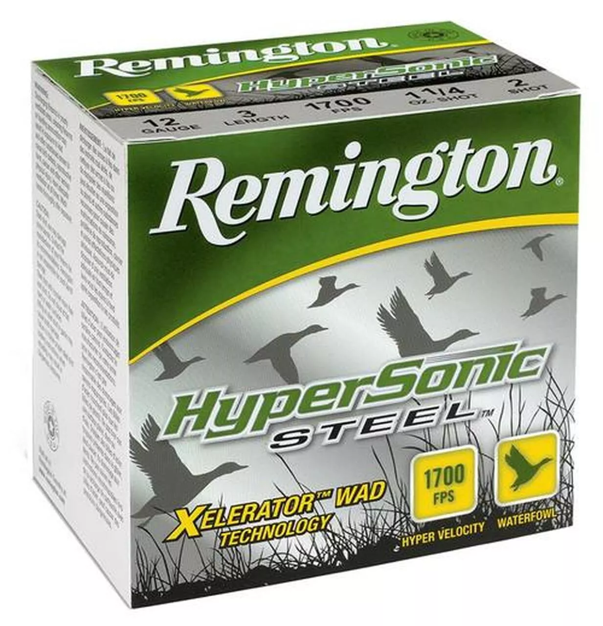 Remington HyperSonic Steel 10 Ga, 3.5″, 1-1/2oz, BBB Shot, 25rd/Box