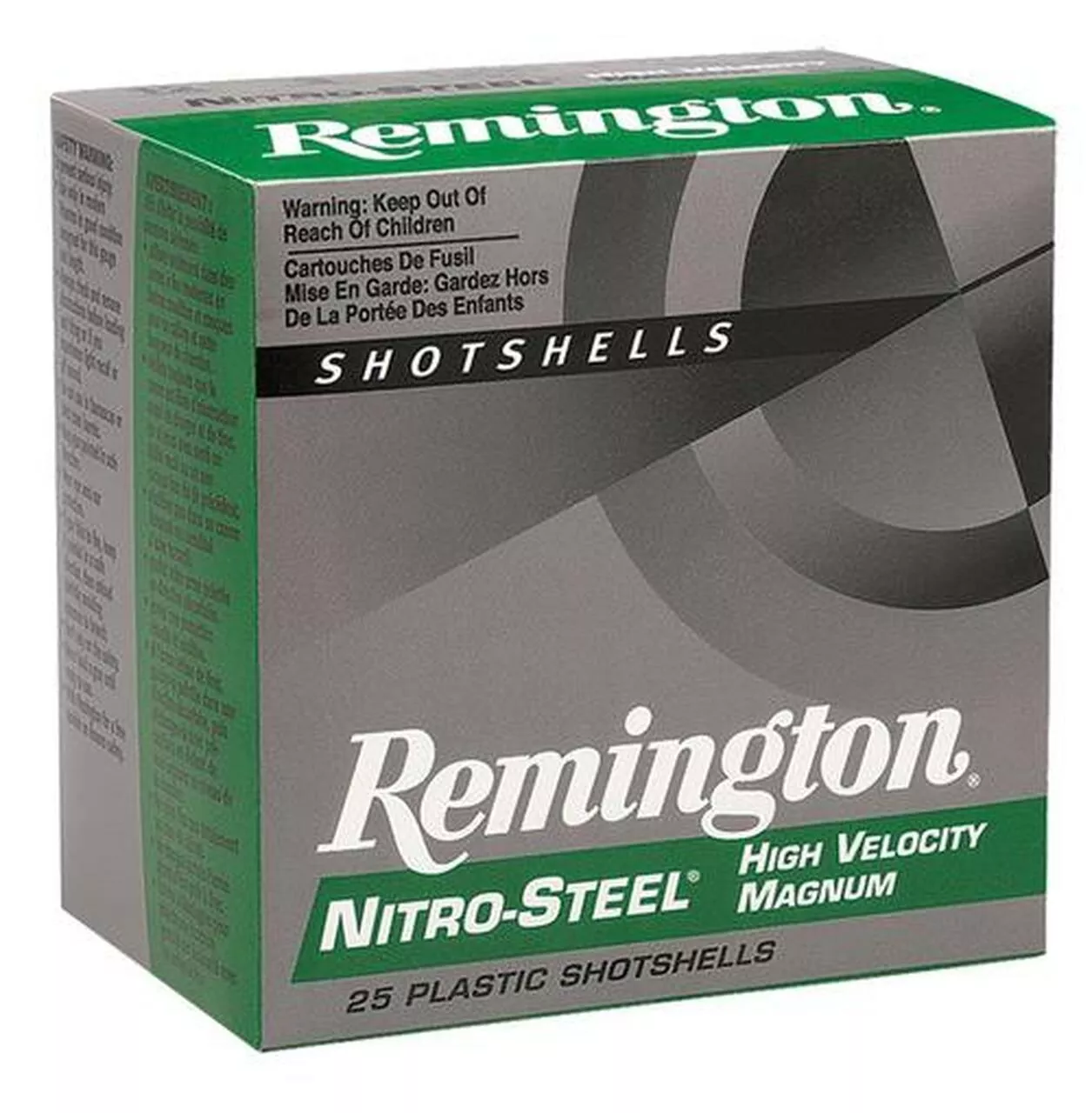 Remington Nitro Steel 12 Ga, 2.75″, 1.3oz, BB Shot, 25rd/Box