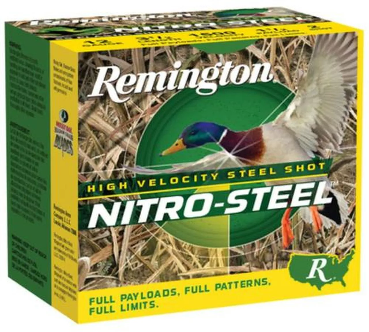 Remington Nitro Steel Shotshells 12 Ga, 2.75″, 1.1oz, 4 Shot, 25rd/Box