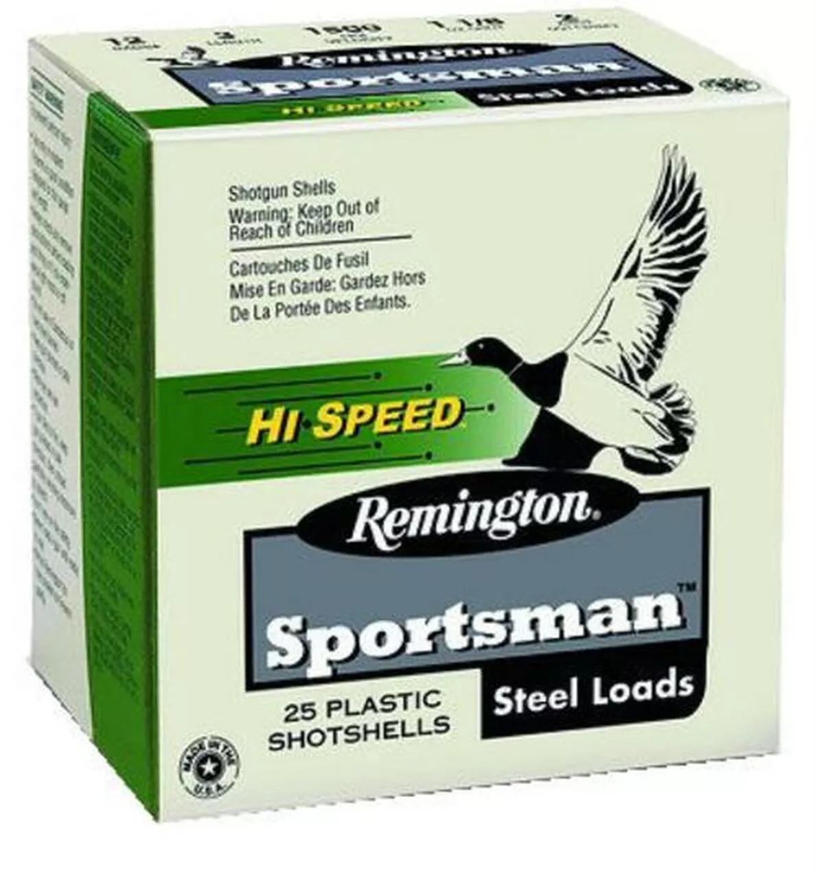 Remington Sportsman Hi-Speed Loads 12 Ga, 3″, 1.1oz, BB Shot, 25rd/Box