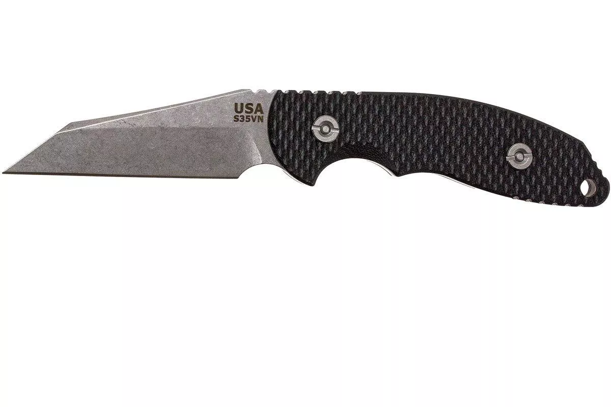 Rick Hinderer FXM 3.5″ Wharncliffe, black G10 fixed blade