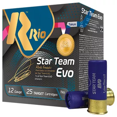 Rio Star Team Evo 12 Gauge Ammo 2-3/4" #7.5 Shot 7/8 oz Box of 25
