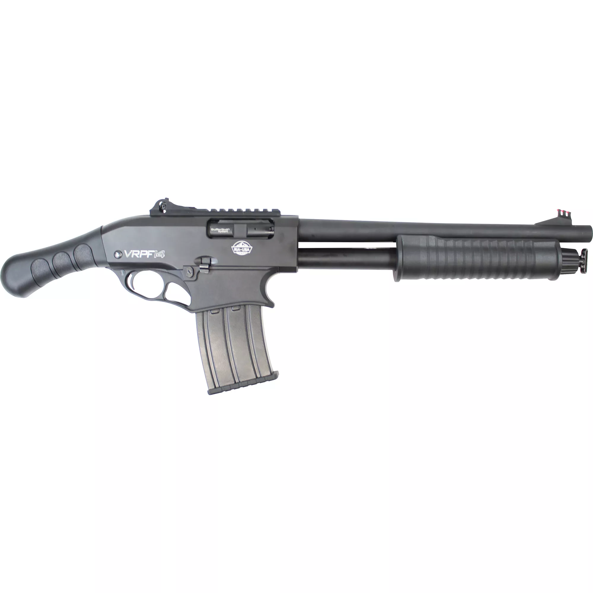 Rock Island VRPF14 VRPF14 12 Gauge 3” 5+1 (Mag Fed) 14.10” Smooth Bore Barrel, Blued Rec, Polymer F-Grip Grip, Adjustable Sights