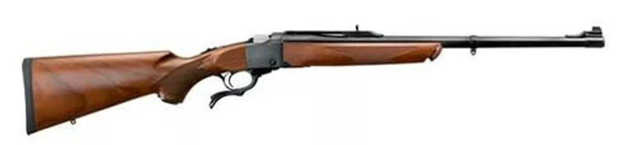 Ruger 1S Medium Sporter Falling Block 9.3x62mm 22″ Blued/Amer Walnut Stock