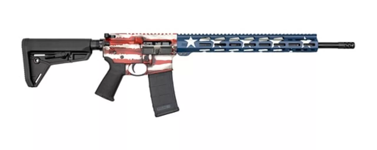 Ruger AR-556 MPR, 5.56/.223, 18″ Barrel, 30rd, MOE SL Stock, American Flag