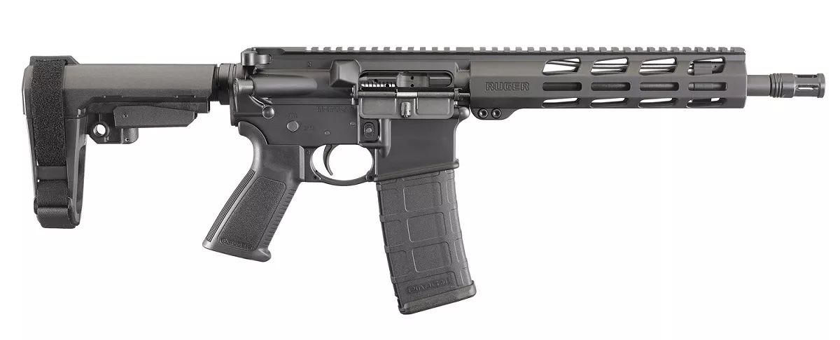 Ruger AR556 5.56/223 AR-15 Pistol with Arm Brace