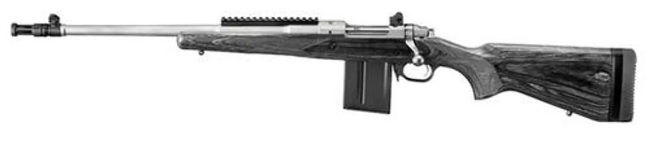 Ruger Gunsite Scout Rifle, 308, Left Hand, Matte SS, 10 Round Mag 18″