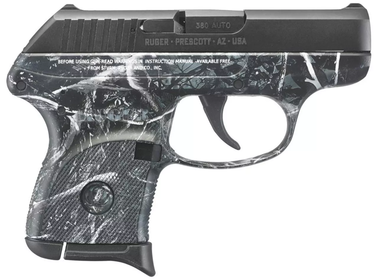 Ruger LCP 380 ACP 2.75″ Barrel Moon Shine Harvest Camo Grip 6rd Mag