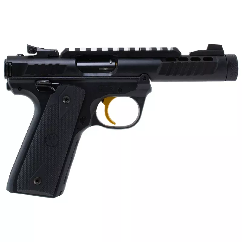 Ruger Mark IV 22/45 Lite .22 LR 4.4″ Barrel, Threaded 1/2″-28