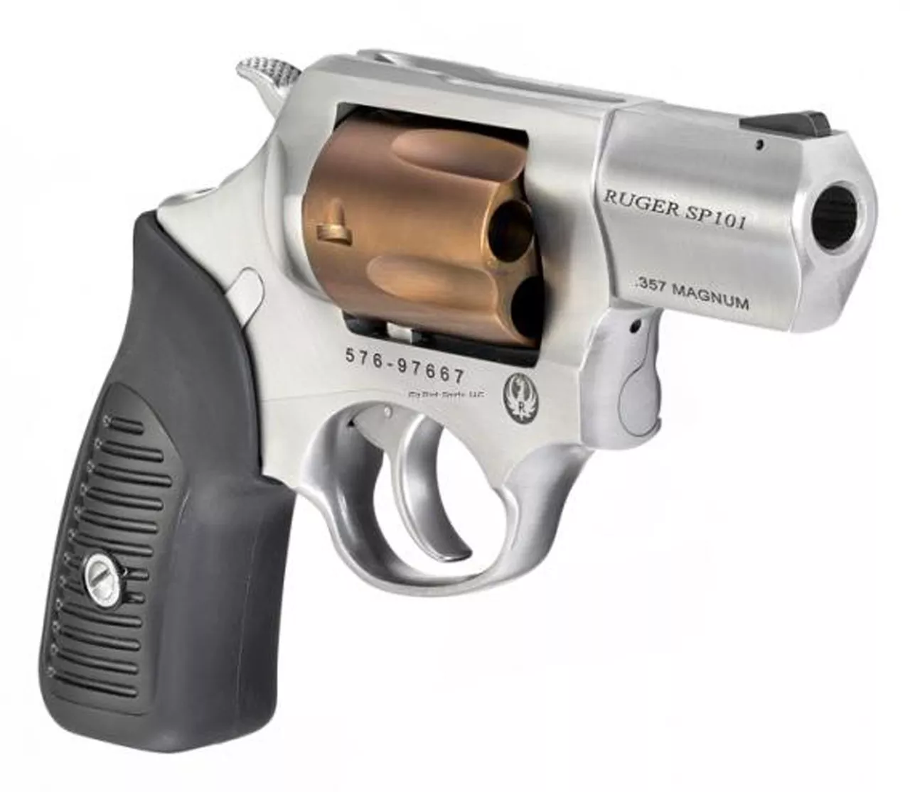 Ruger SP101 Limited Edition 357/38 Spl, 2.25″ Barrel, Rose Gold Cylinder, Rubber Gri-p, 5rd