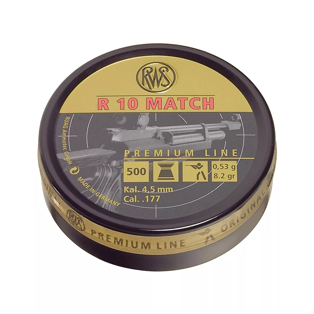 RWS/Umarex 2315014 R10 Match 177 Lead 500 Per Tin