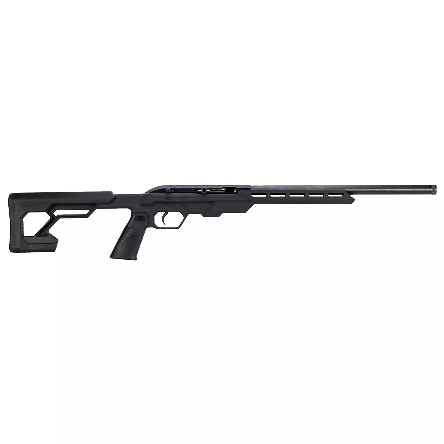 Savage Arms 45120 64 Precision 22 LR Caliber with 20+1 Capacity, 16.50” Threaded Barrel, Matte Black Metal Finish & Chassis Black Synthetic Stock Right Hand (Full Size)
