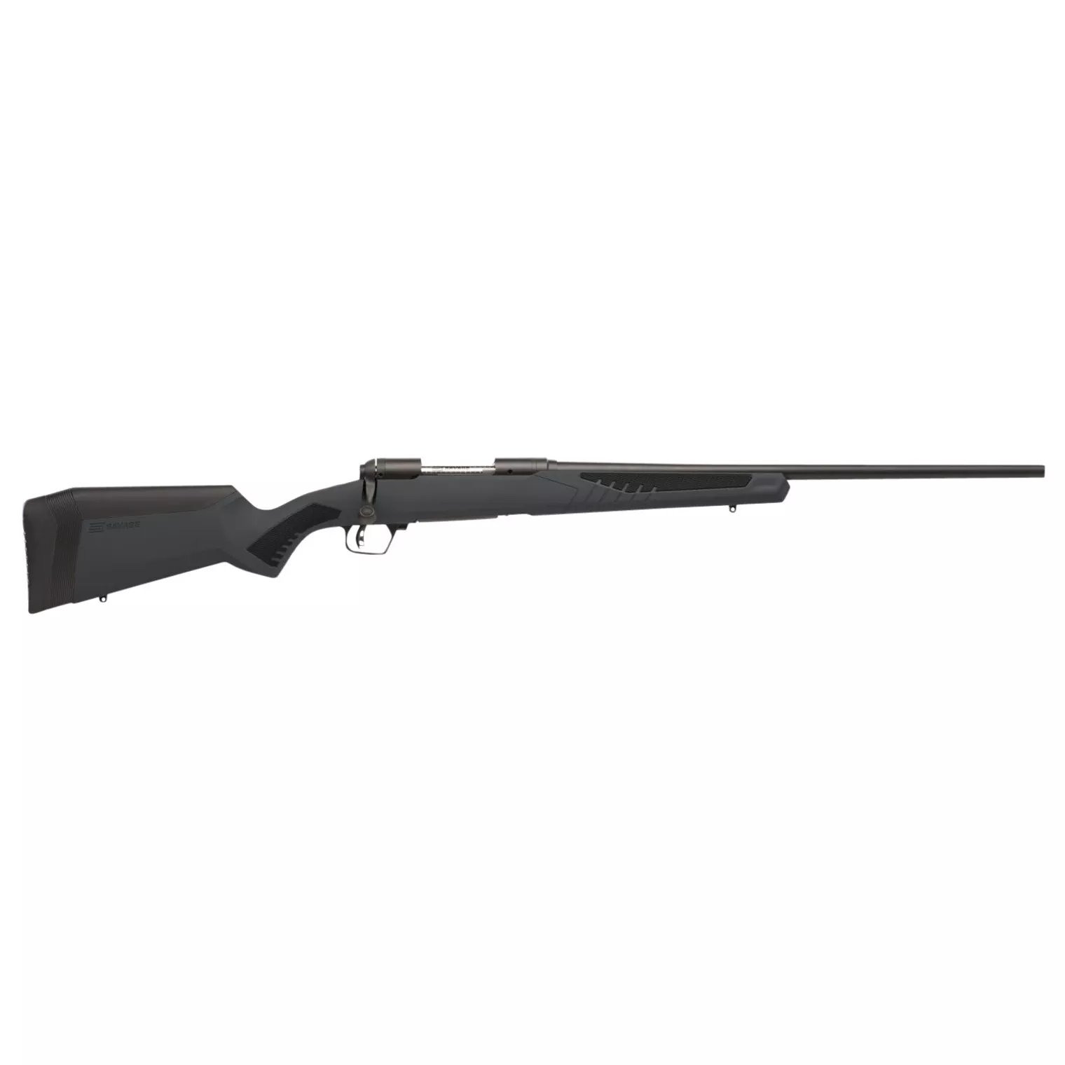 Savage Arms 57041 110 Hunter Full Size 7mm Rem 3+1 24” Matte Black Button-Rifled Barrel, Matte Black Drilled & Tapped Carbon Steel Receiver, Adj AccuStock Matte Gray Synthetic Stock, Right Hand