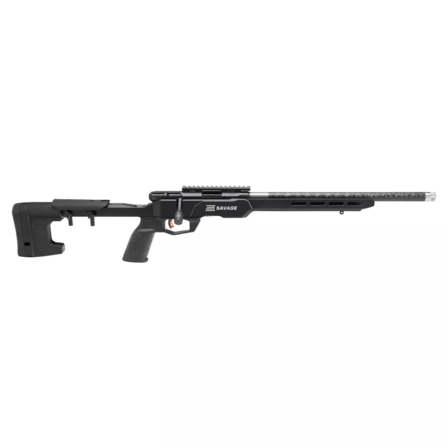 Savage Arms 70856 B17 Precision Lite Bolt 17 HMR 18” Carbon Fiber Wrapped Barrel 10+1 Black Rec Black Adjustable MDT Aluminum Chassis Stock Black Polymer Grip Right Hand