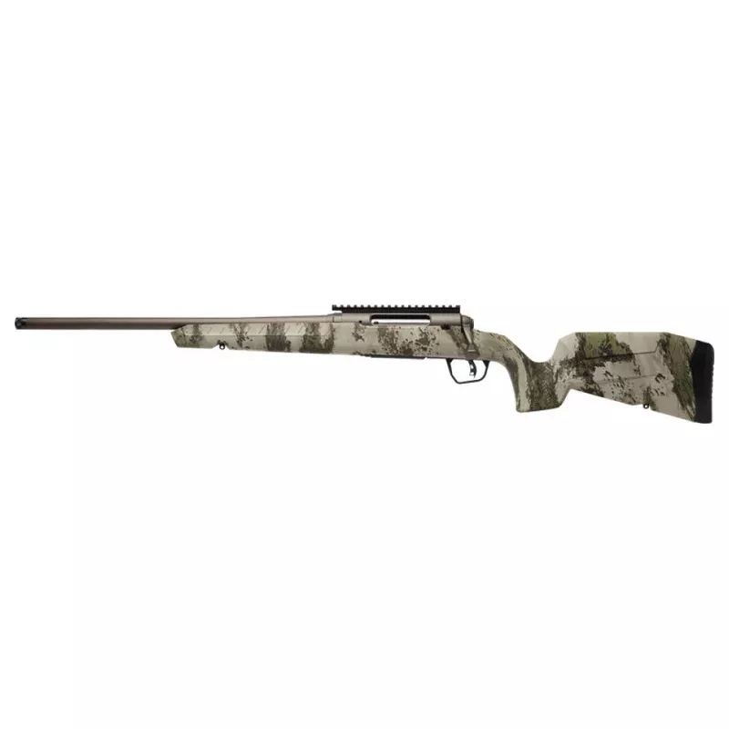 SAVAGE AXIS 2 PRO 243 20″ LH, HSB THREAD GM BRONZE/WOODLAND