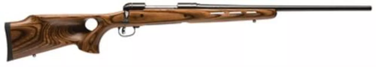 Savage Model 11 Hunter Series .243 Winchester 22 Inch Barrel Satin Blue Finish Accutrigger Thumbhole Laminate Stock 4 Round