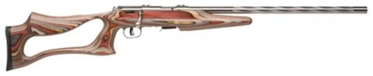 Savage Model 93 Bsev .22 Magnum Rimfire 21 Inch Stainless Steel Barrel Laminate Barracuda Thumbhole Stock 5 Round