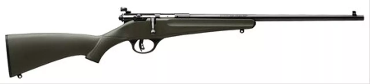 Savage Rascal Single Shot Youth .22, 16″ Barrel, Green Synthetic Stock