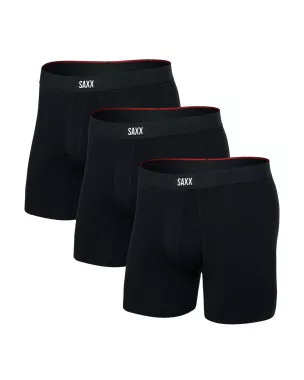 Saxx Vibe Xtra Soft Comfort 3-Pack Black Boxer Brief