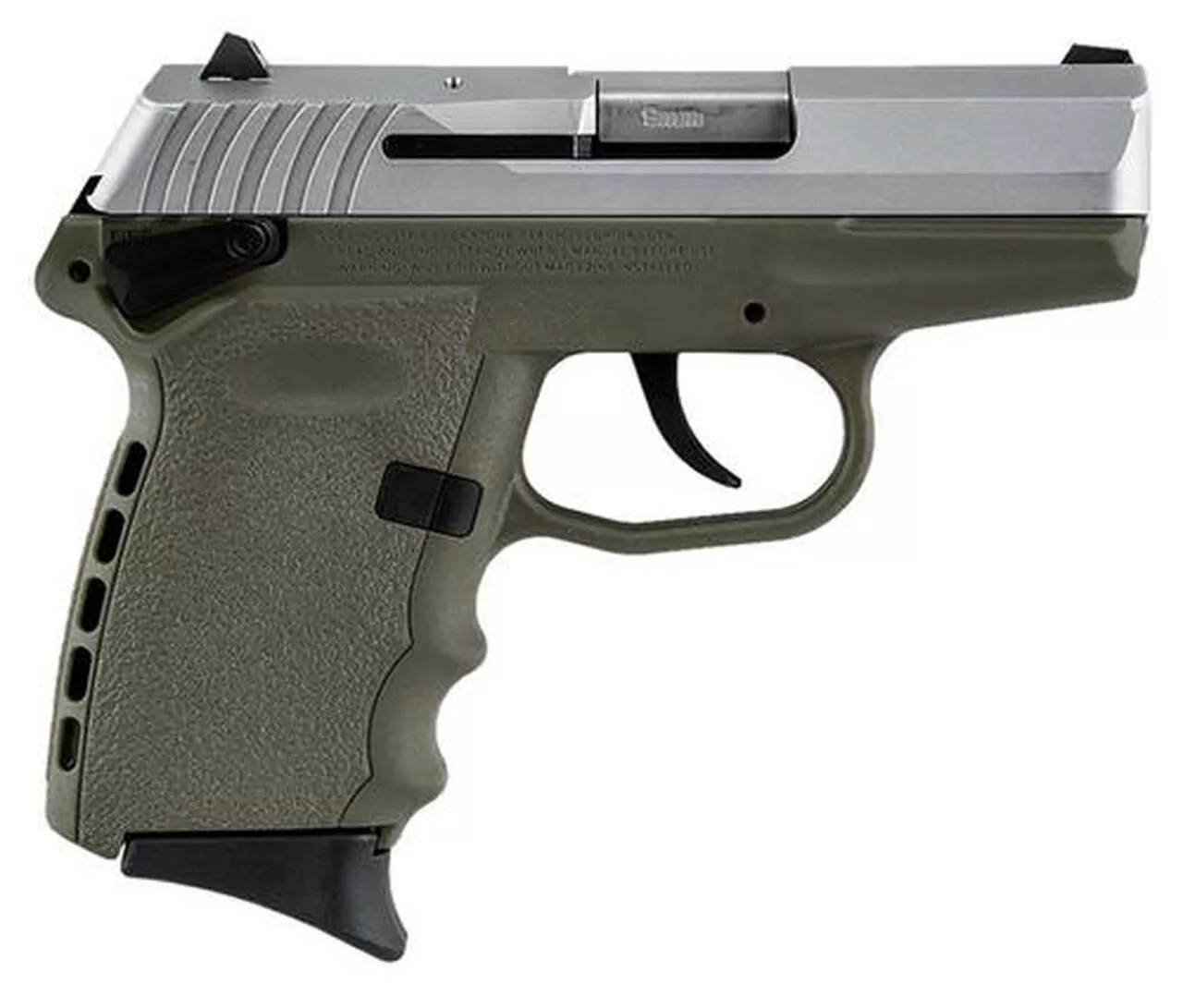 SCCY CPX-1 Two Tone DAO 9mm 3.1″ Barrel, Flat Dark Earth Poly Grip/Frame SS Slide, 10rd