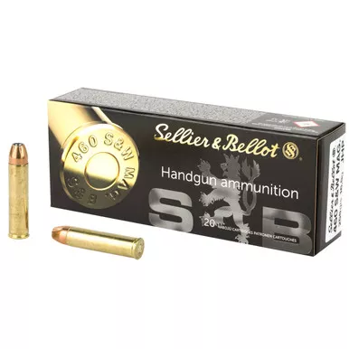 Sellier & Bellot 460 S&W Ammo 255 Grain Jacketed Hollow Point Box of 20