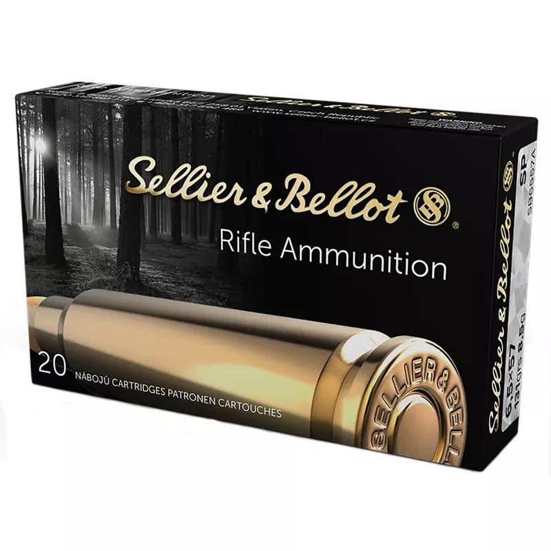 Sellier & Bellot Rifle 6.5x57mm 131 gr Soft Point 20 Per Box/ 20 Case – SB6557A