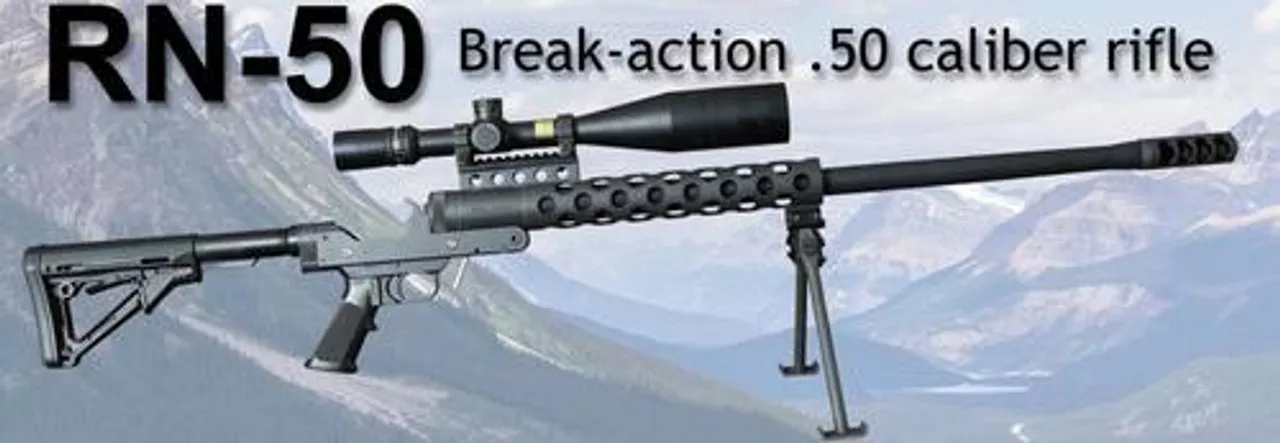 Serbu RN-50 Single Shot 50 BMG Rifle 29.5″ Barrel, No Butt Stock (Uses AR-15 Stock)