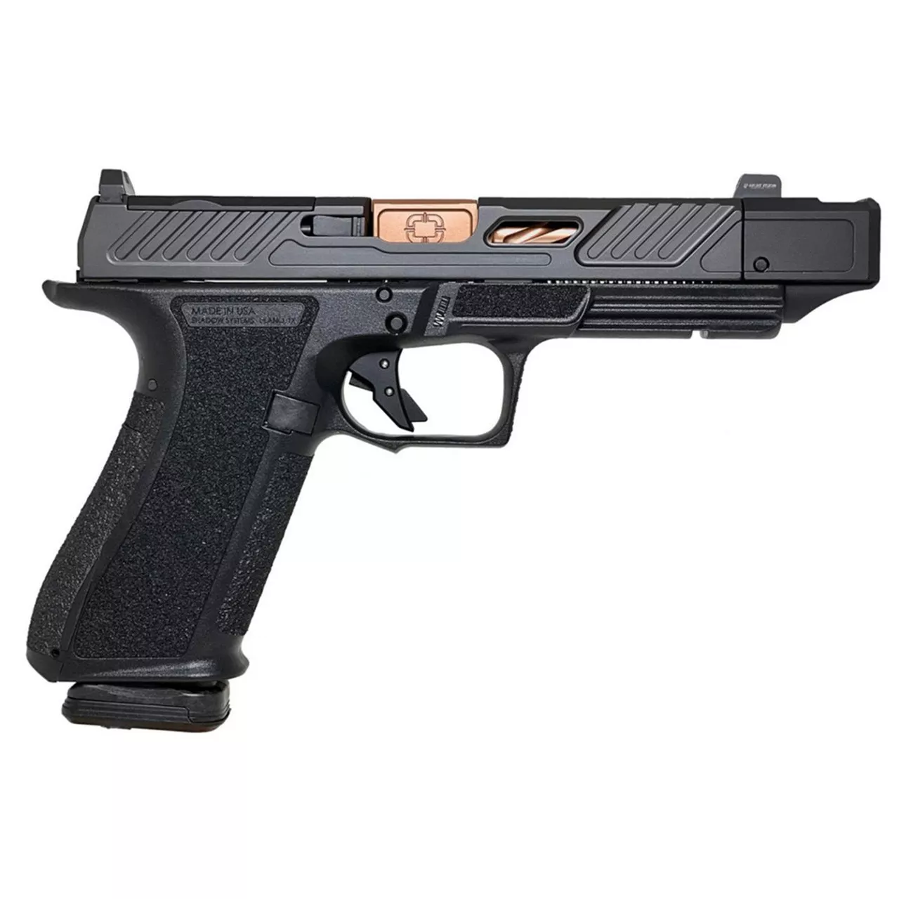Shadow Systems 9mm 4.5″ 17rd Elite Slide Optic Black/Bronze Pistol