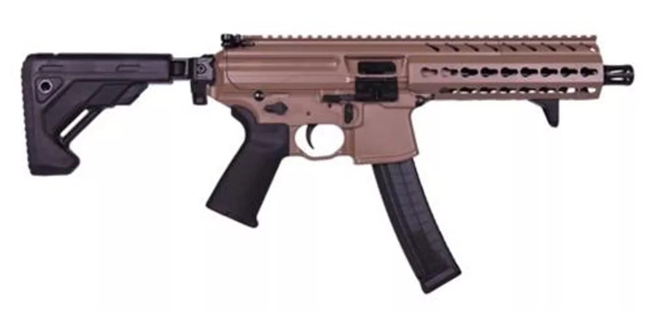 Sig MPX PDW SBR, 9mm, 8″, 30rd, Flat Dark Earth, Keymod Rail, ALL NFA RULES APPLY