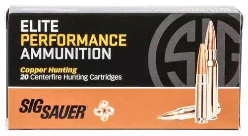 Sig Sauer E243H120 Elite Copper Hunting243Win 80gr Copper Solid 20 Per Box/10 Case