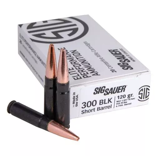 Sig Sauer E300H1SBR20 Elite Copper Duty300 Blackout 120 gr Copper Solid Ammo