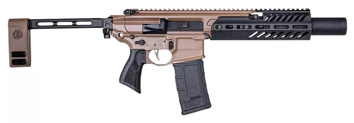 Sig Sauer MCX Rattler Canebrake Virtus 300 ACC Blackout Pistol with Folding Arm Brace
