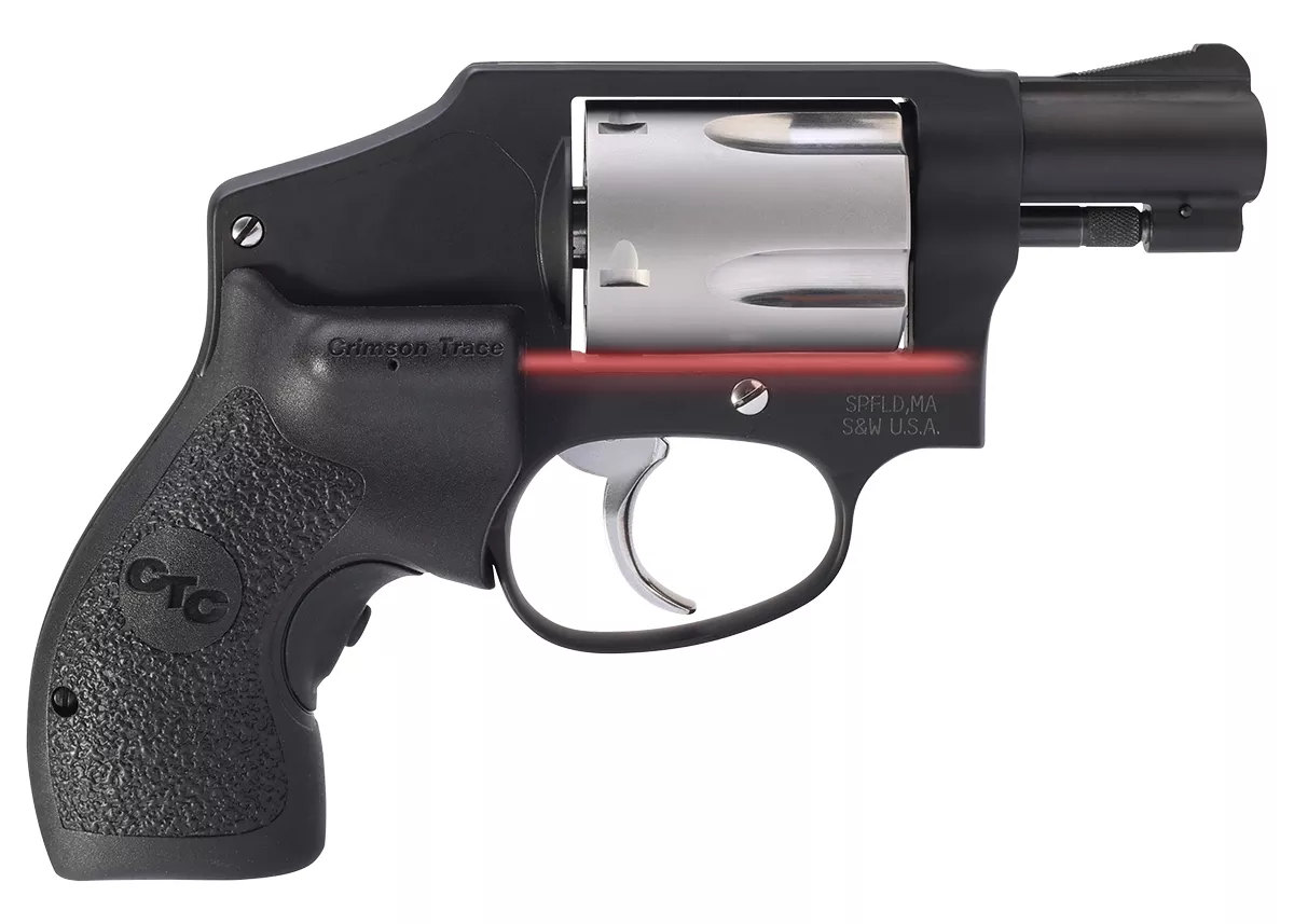 Smith & Wesson 442 Performance Center 38 Special Revolver with Red Laser Grips