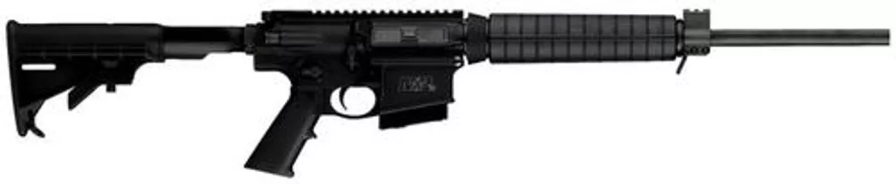 Smith & Wesson M&P 10 State Compliant AR-10 308 Win/7.62mm, 18″ Barrel, Fixed Stock, Black, 10rd