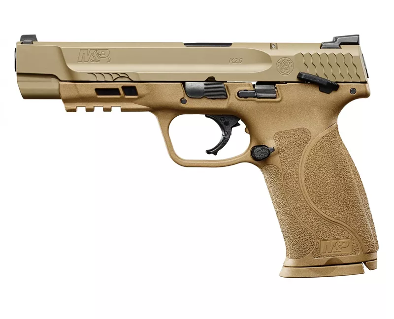 Smith & Wesson M&P 9 M2.0 Long Slide Flat Dark Earth 9mm Pistol with Thumb Safety