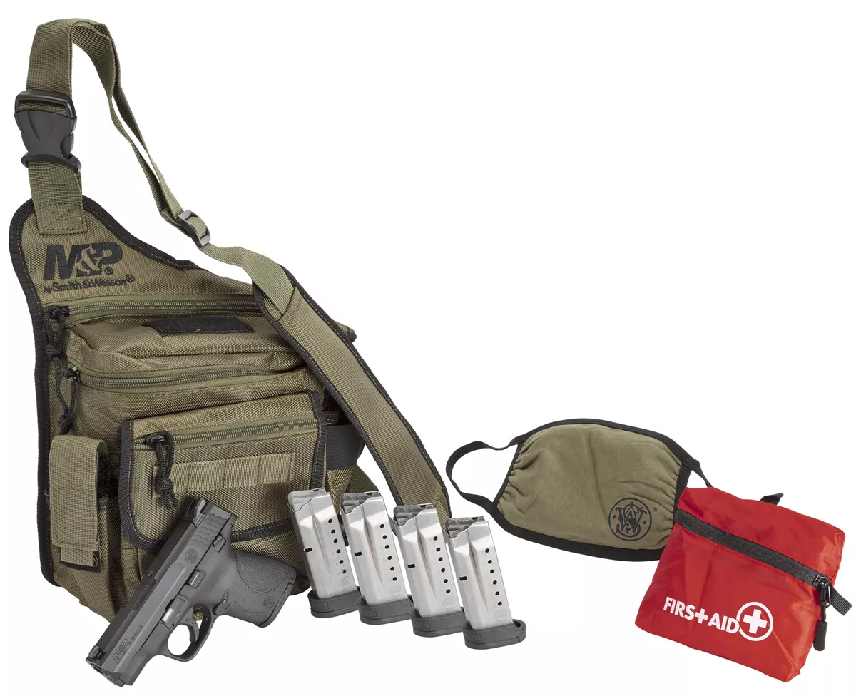 Smith & Wesson M&P Shield 9mm Pistol Bug Out Bag Combo