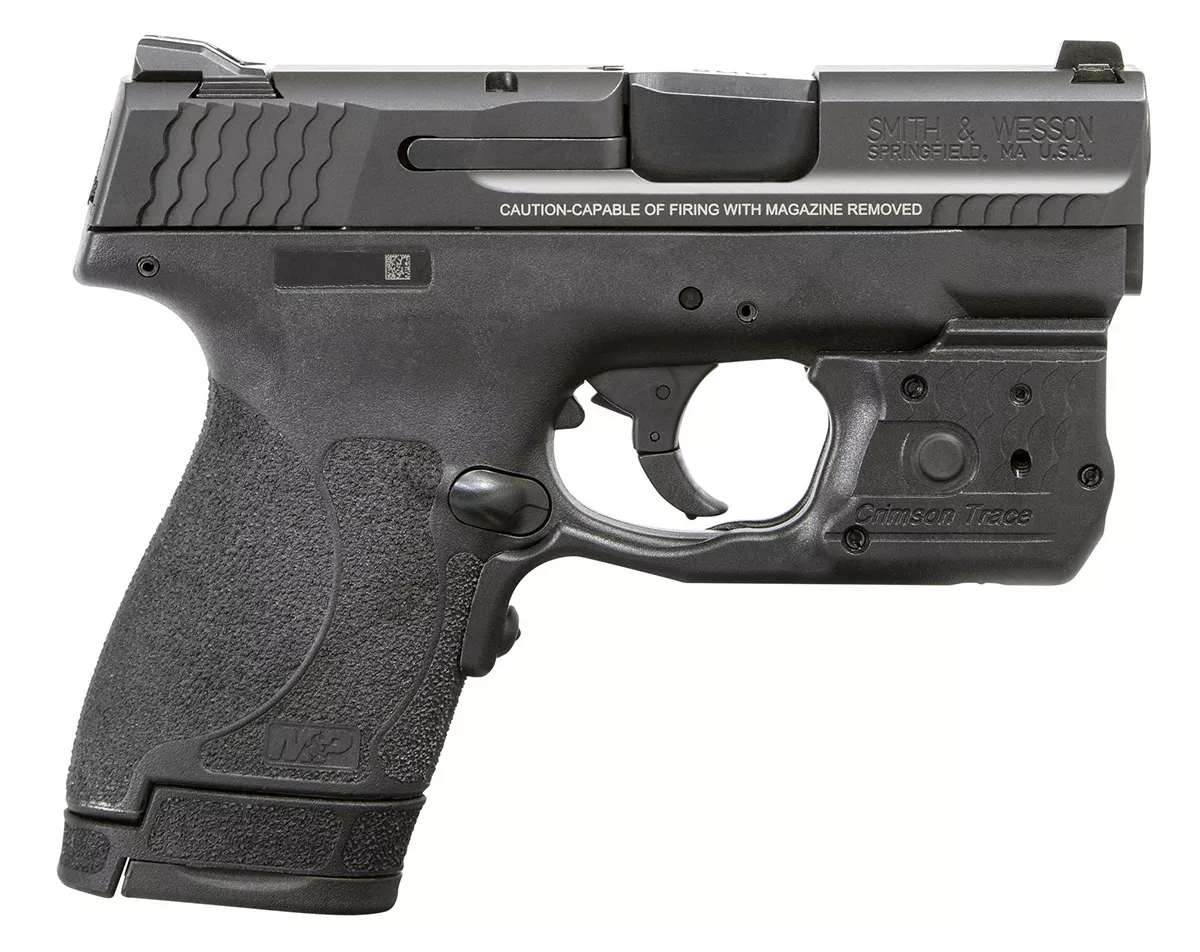 Smith & Wesson M&P Shield M2.0 9mm Pistol with Crimson Trace Laserguard Pro Green Laser/Light Combo