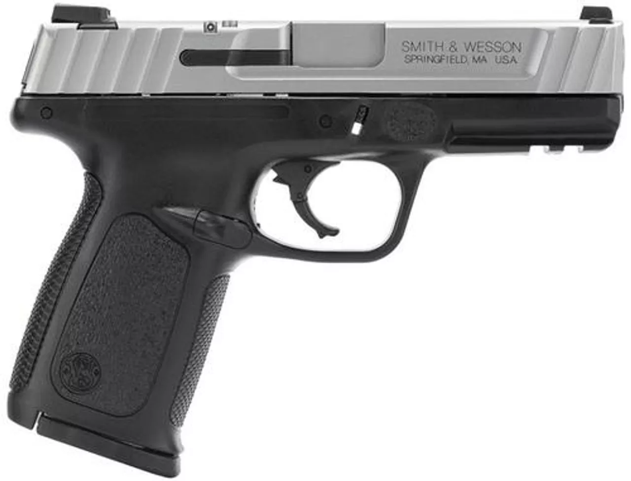 Smith & Wesson SD VE *CA Compliant* 40 S&W 4″ Barrel, Black Poly Frame/SS Slid, 10rd